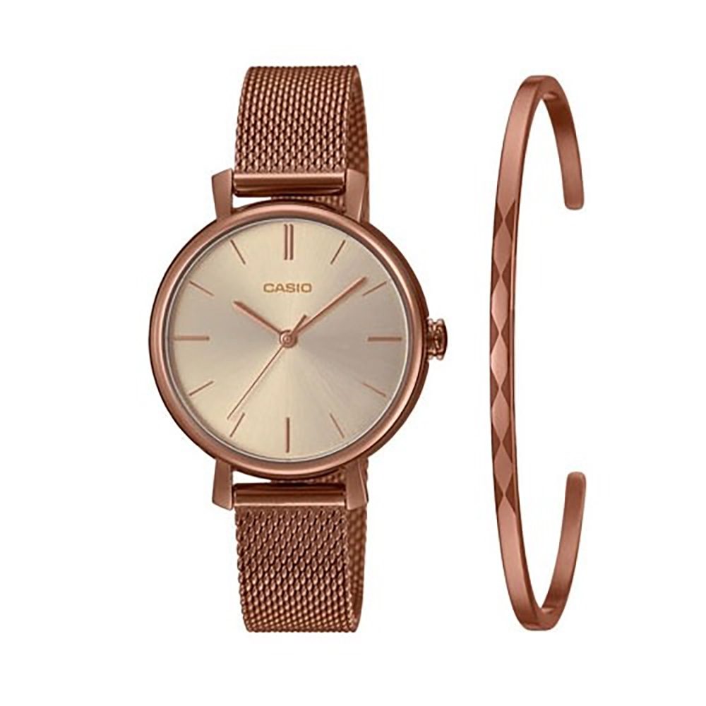 CASIO-LTP-2024VMR-9CDR-Noriswatch ساعت مچی زنانه با النگو کاسیو مدل CASIO-LTP-2024VMR-9CDR