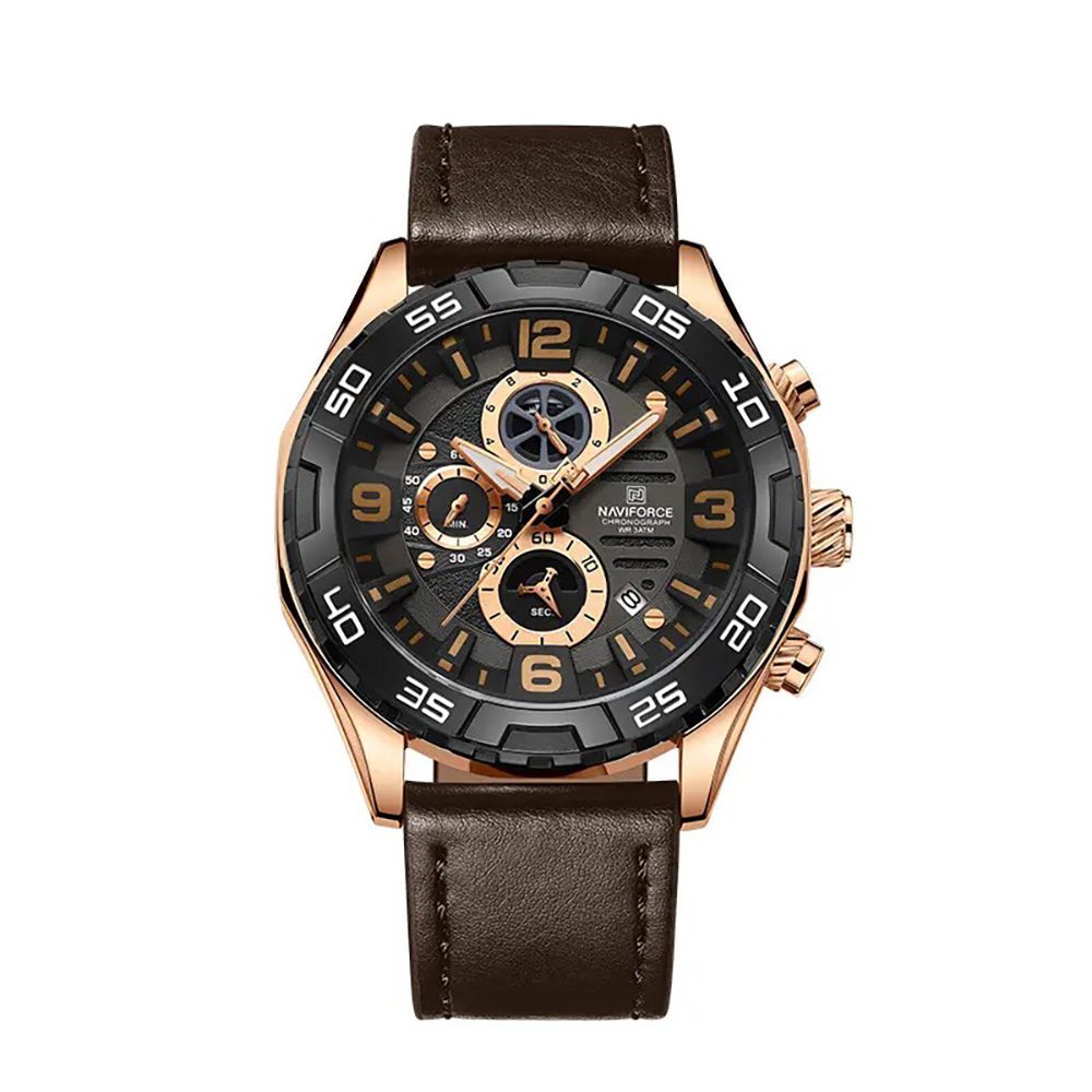 Naviforce-NF-8043-RGBD.BN-Noriswatch ساعت مچی مردانه نیوی فورس مدل Naviforce NF 8043 RG/B/D.BN