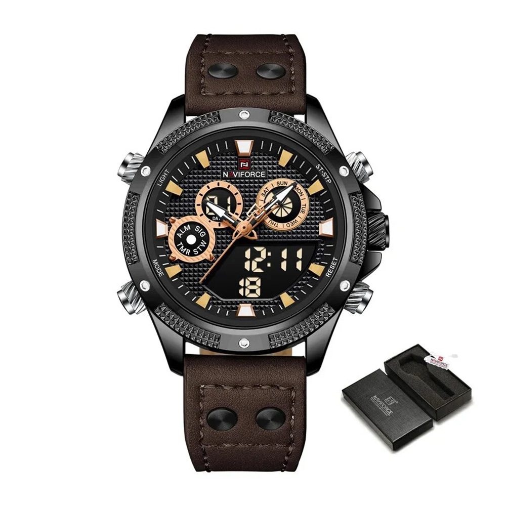 Naviforce-NF-9224-BBD.BN-Noriswatch ساعت مچی مردانه نیوی فورس مدل Naviforce NF 9224 B/B/D.BN