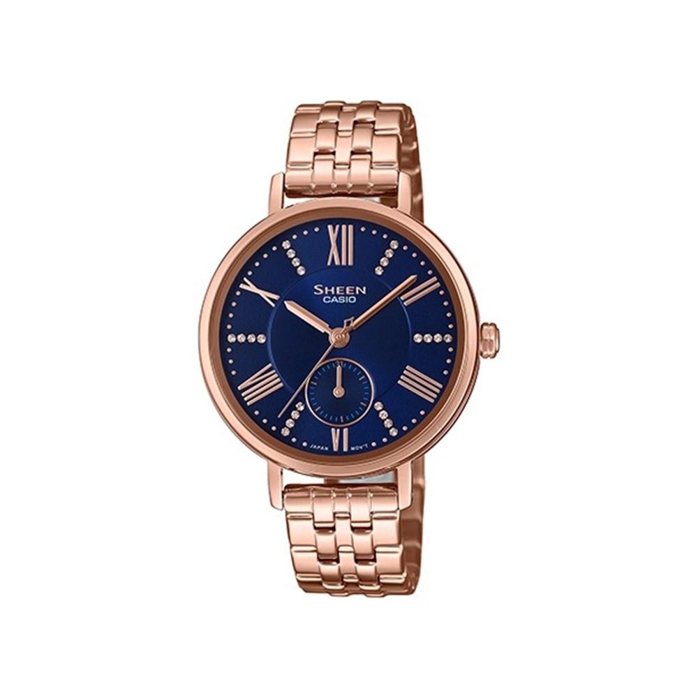 SHE-3066PG-2A-Noriswatch ساعت مچی زنانه کاسیو SHEEN مدل SHE-3066PG-2A