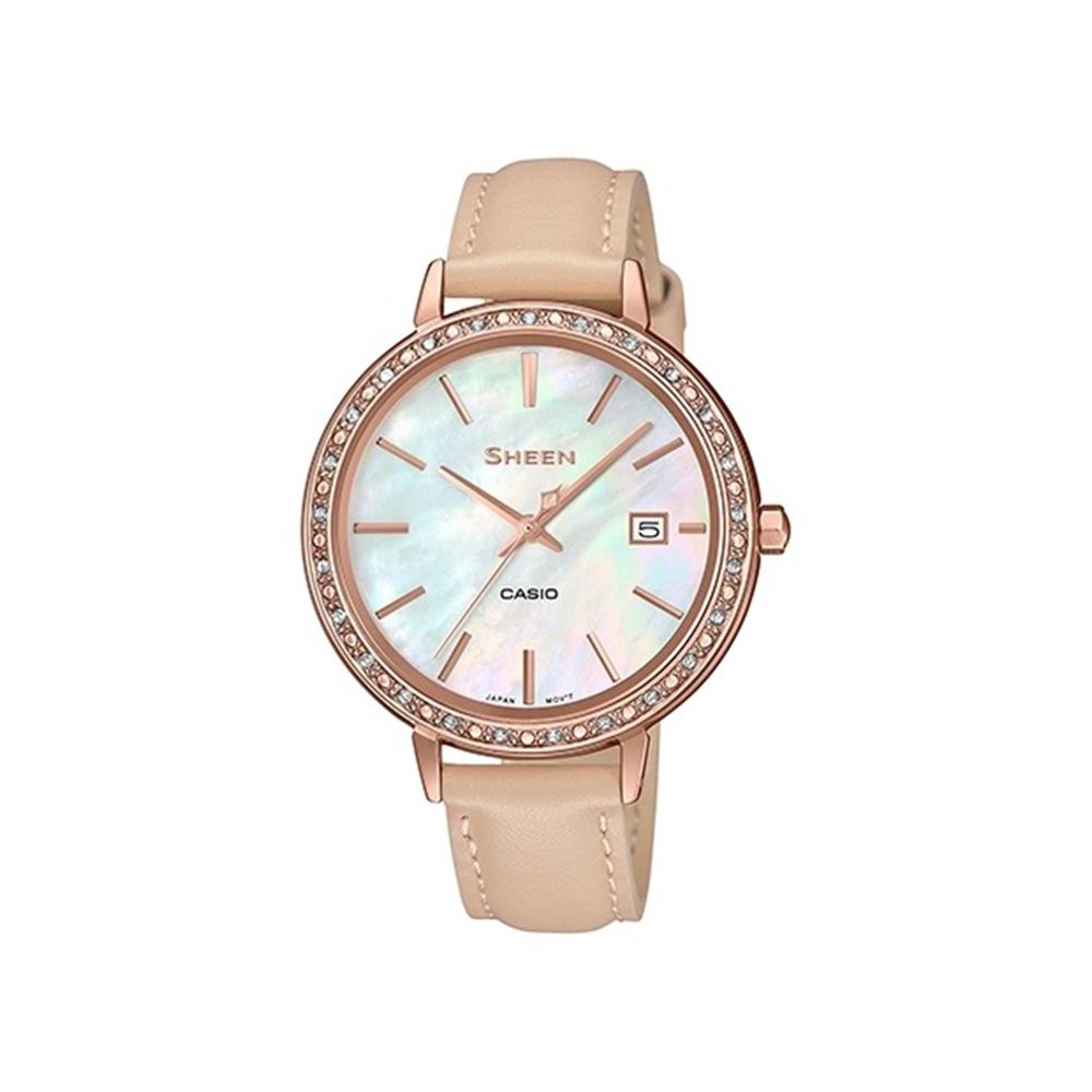SHE-4052PGL-7B-Noriswatch ساعت مچی زنانه کاسیو SHEEN مدل SHE-4052PGL-7B