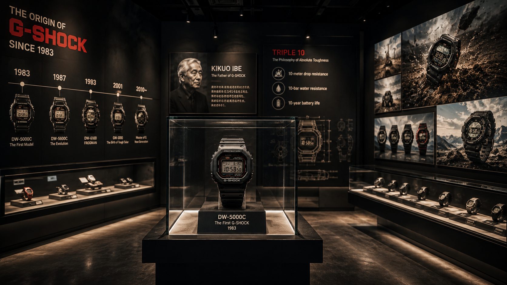 ساعت جی شاک در موزه دیجیتال تاریخچه G-SHOCK