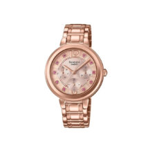 ساعت مچی زنانه کاسیو SHEEN مدل SHE-3048PG-4BUDR