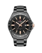 ساعت مچی مردانه ناوی فورس NAVIFORCE مدل NF9266 مشکی رزگلد نمای روبه‌رو