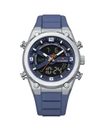 NAVIFORCE NF9265 نقره‌ای صفحه آبی بند آبی