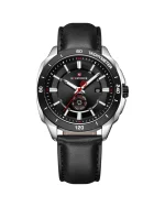 NAVIFORCE NF9269 نقره‌ای صفحه مشکی بند مشکی